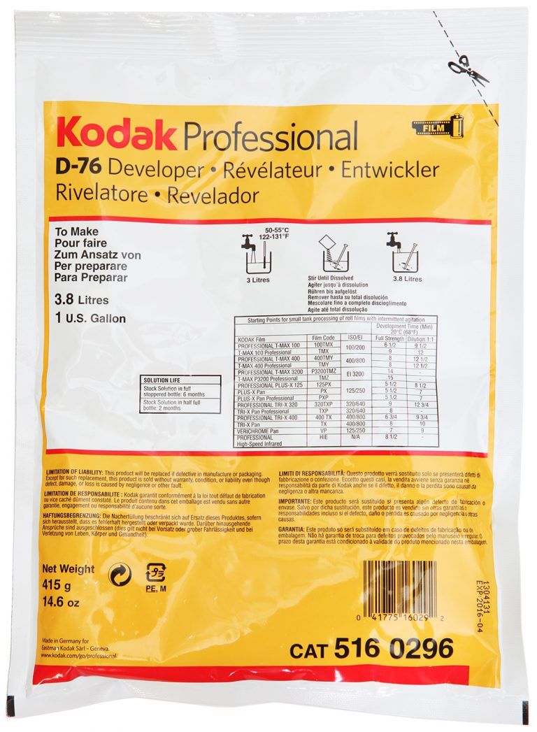 Kodak D-76 film developer, 3.8 litres or 1 U.S. gallon © Sasha Krasnov Photography