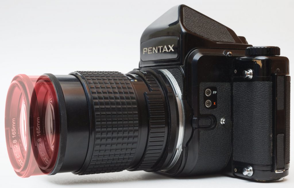 Pentax 67 165mm F2.8, side view © Sasha Krasnov Photography