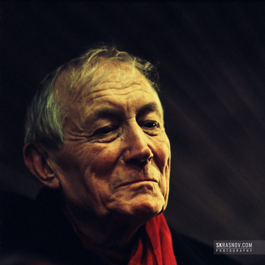 Yevgeny Yevtushenko. Portrait on cross-processed film © Sasha Krasnov Photography