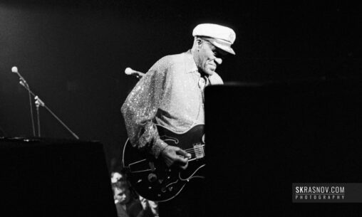 Chuck Berry performing Johnny B. Goode © Sasha Krasnov Photography