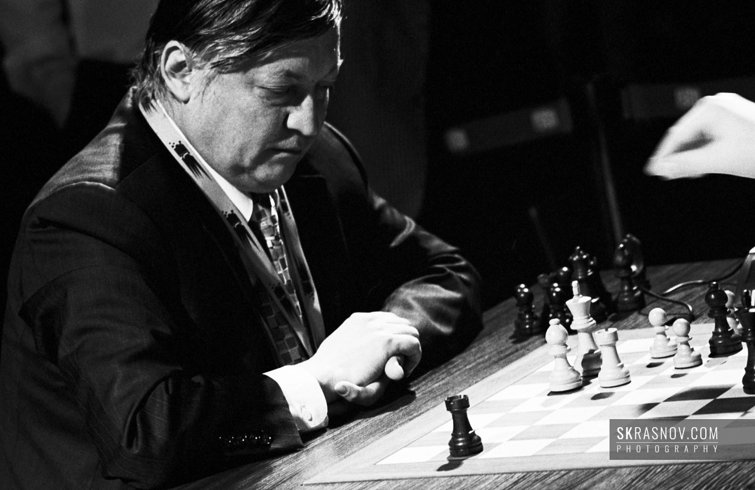 Campeão De Mundo Anterior, Anatoly Karpov Imagem de Stock