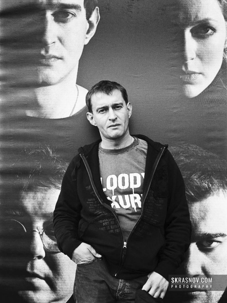 Konstantin Khabensky, actor. Portrait at billboard © Sasha Krasnov Photography